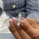 Diamond Band Ring 1.3 ct White Gold