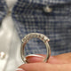 Diamond Half Eternity Ring 0.98 Carat White Gold 14K