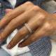 Diamond Half Eternity Ring 0.98 Carat White Gold 14K