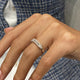 Diamond Half Eternity Ring 0.98 Carat White Gold 14K