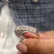 Diamond Half Eternity Ring 0.98 Carat White Gold 14K