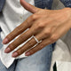 Diamond 7 Stone Ring 0.95 Carat Rose Gold 14K