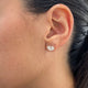 Diamond Stud Earrings 0.9 ct Rose Gold