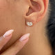 Diamond Stud Earrings 0.8 ct Rose Gold