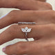 Diamond Cluster Ring 0.86 Carat White Gold 14K