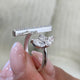 Diamond Cluster Ring 0.86 Carat White Gold 14K
