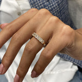 Diamond Band Ring 0.9 ct Yellow Gold
