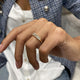 Diamond 7 Stone Ring 1.48 Carat Yellow Gold 14K