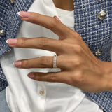 Diamond 7 Stone Ring 1.48 Carat Yellow Gold 14K