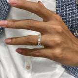 Diamond 7 Stone Ring 1.48 Carat Yellow Gold 14K