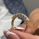 Diamond 7 Stone Ring 1.48 Carat Yellow Gold 14K
