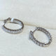 Diamond Hoop Earrings 2.9 ct White Gold