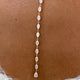 Diamond Lariat Necklace 2.5 ct Rose Gold