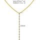 Diamond Lariat Necklace 2.5 ct Rose Gold