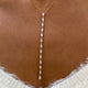 Diamond Lariat Necklace 2.5 ct Rose Gold
