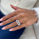 Diamond Statement Ring 2.19 Carat White Gold 14K
