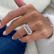 Diamond Statement Ring 2.19 Carat White Gold 14K