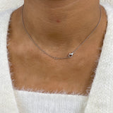 Diamond Pendant Necklace 1.4 ct White Gold