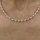 Diamond Tennis Necklace 3.68 Carat Rose Gold 14K