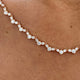 Diamond Tennis Necklace 3.68 Carat Rose Gold 14K