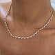 Diamond Tennis Necklace 3.68 Carat Rose Gold 14K