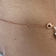 Diamond Tennis Necklace 3.68 Carat Rose Gold 14K