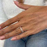 Diamond Stackable Fashion Ring 0.95 ct TCW, Rose Gold 14K