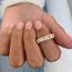 Diamond Stackable Fashion Ring 0.95 ct TCW, Rose Gold 14K