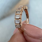 Diamond Stackable Fashion Ring 0.95 ct TCW, Rose Gold 14K