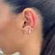 Diamond Cuffs Earrings 0.40 ct TCW, Rose Gold