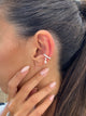 Diamond Cuffs Earrings 0.40 ct TCW, White Gold