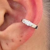 Diamond Cuff Single Earring 0.2 ct TCW, White Gold