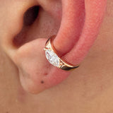 Diamond Cuff Single Earring 0.2 ct TCW, Rose Gold