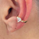Diamond Cuff Earring 0.27 Carat Yellow Gold 14K