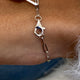 Diamond Chain Bracelet 1.80 Carat White Gold 14K