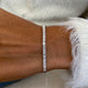 Diamond Chain Bracelet 1.80 Carat White Gold 14K
