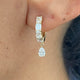 Diamond Dangle 1.36 Carat Yellow Gold 14K