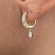Diamond Dangle 1.36 Carat Yellow Gold 14K