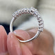 Diamond Half Eternity Ring 1.59 Carat White Gold 14K