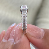 Diamond Half Eternity Ring 1.59 Carat White Gold 14K