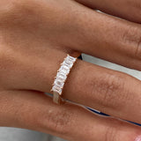 Diamond Wedding Band Fashion Ring 0.60 ct TCW, Rose Gold 14K