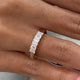 Diamond Wedding Band Fashion Ring 0.60 ct TCW, Rose Gold 14K