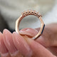 Diamond Wedding Band Fashion Ring 0.60 ct TCW, Rose Gold 14K