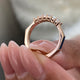 Diamond Wedding Band Fashion Ring 0.60 ct TCW, Rose Gold 14K