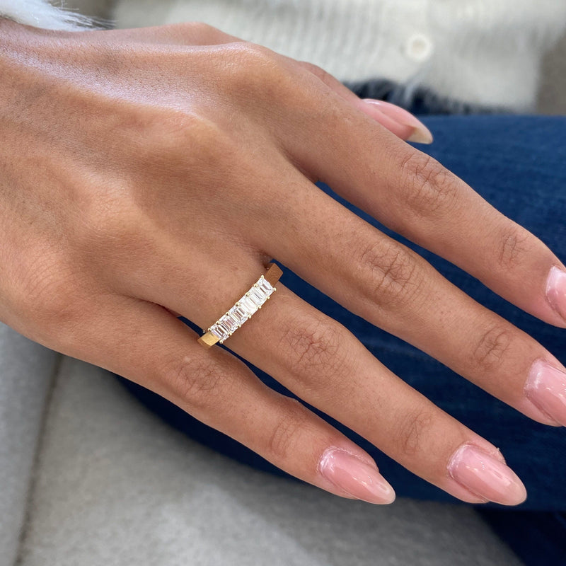 Diamond Wedding Band Fashion Ring 0.70 ct TCW, Yellow Gold 14K