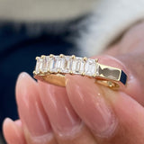 Diamond Wedding Band Fashion Ring 0.70 ct TCW, Yellow Gold 14K