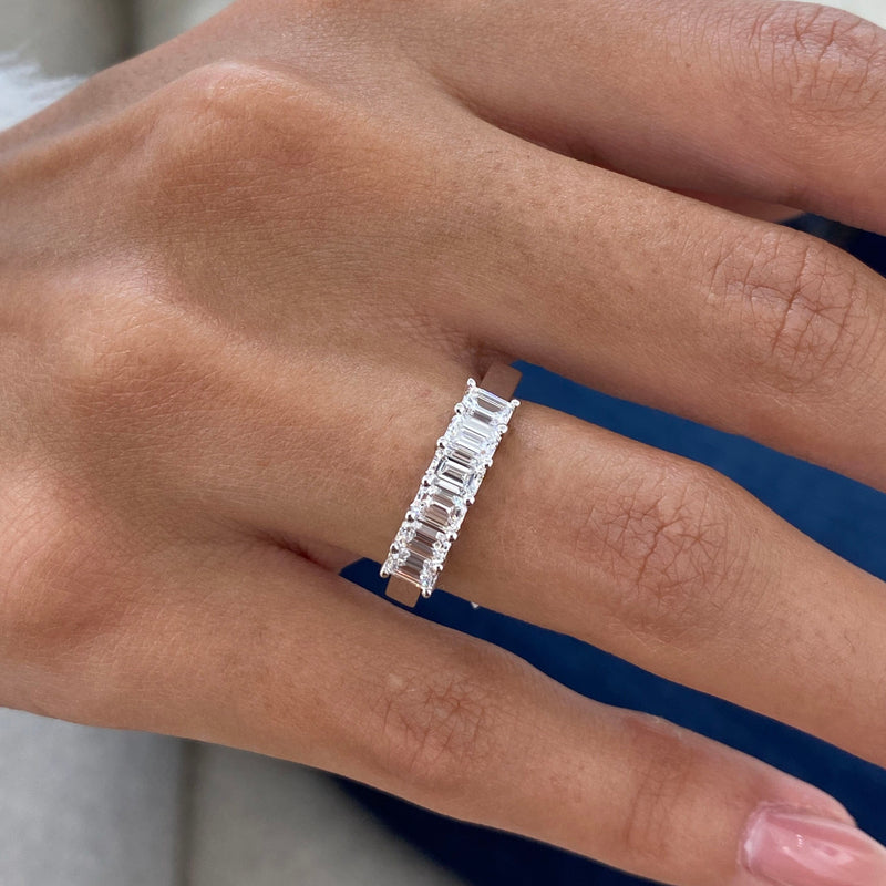 Diamond Stackable Ring 1.16 Carat White Gold 14K