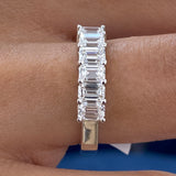 Diamond Stackable Ring 1.16 Carat White Gold 14K