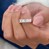 Diamond Stackable Ring 1.16 Carat White Gold 14K