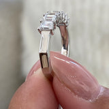 Diamond Stackable Ring 1.16 Carat White Gold 14K